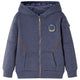 Vidaxl kindervest met capuchon en rits 104 gemêleerd donkerblauw