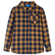 Vidaxl kinderoverhemd geruit 104 cognackleurig en blauw
