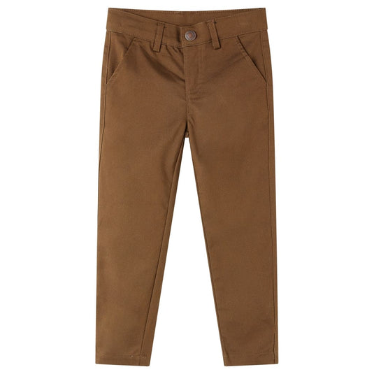 Vidaxl kinderbroek 92 cognackleurig
