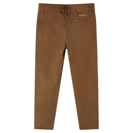 Vidaxl kinderbroek 128 cognackleurig
