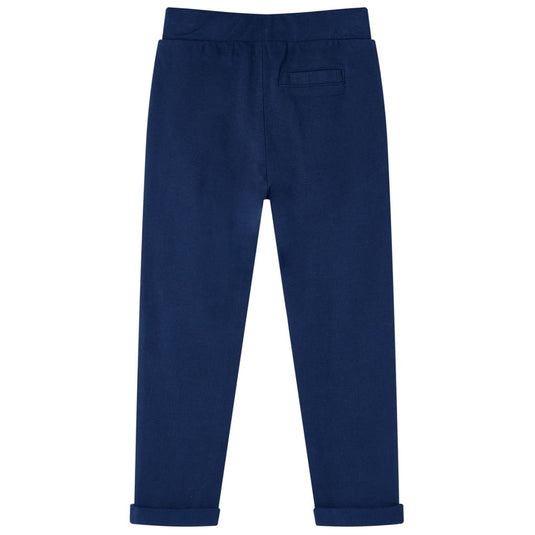 Vidaxl kinderbroek met trekkoord 116 marineblauw
