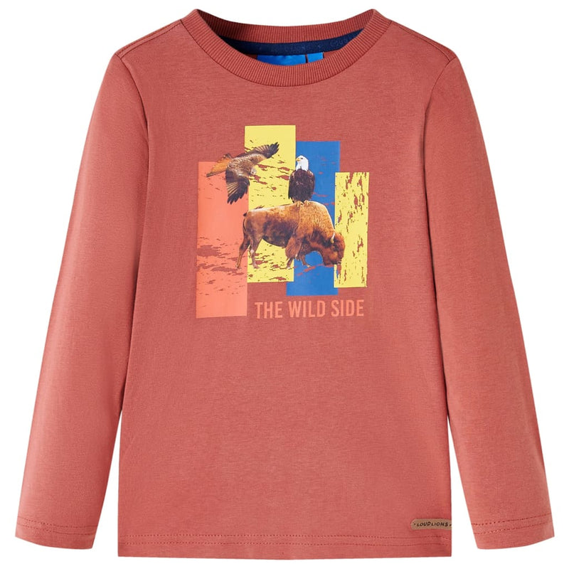 Load image into Gallery viewer, VidaXL Kindershirt met lange mouwen 104 hennakleurig
