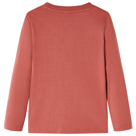VidaXL Kindershirt met lange mouwen 104 hennakleurig