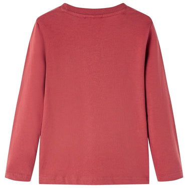 Vidaxl kindershirt met lange mouwen 116 roodbruin