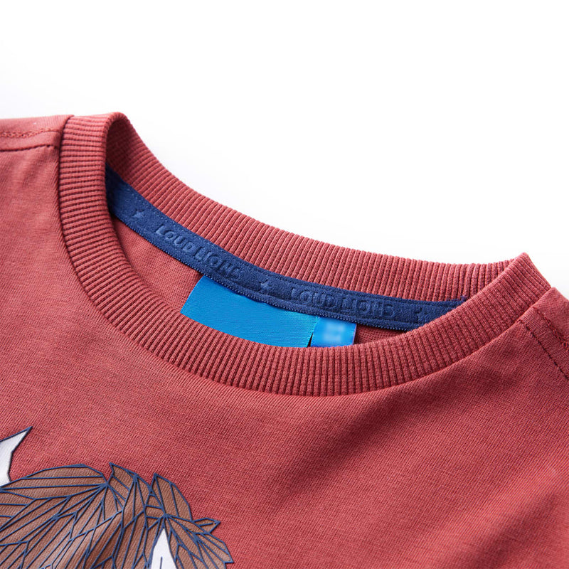 Load image into Gallery viewer, VidaXL Kindershirt met lange mouwen 140 roodbruin
