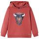 VidaXL Kindertrui met capuchon 140 roodbruin