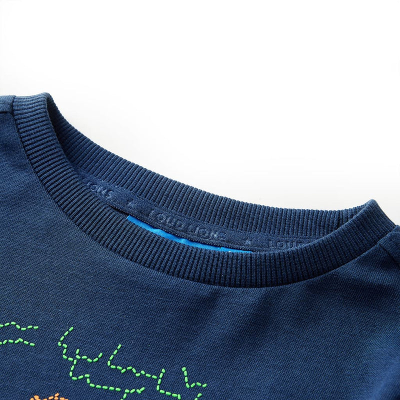 Load image into Gallery viewer, Vidaxl kindershirt met lange mouwen 104 marineblauw
