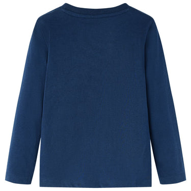 Vidaxl kindershirt met lange mouwen 116 marineblauw
