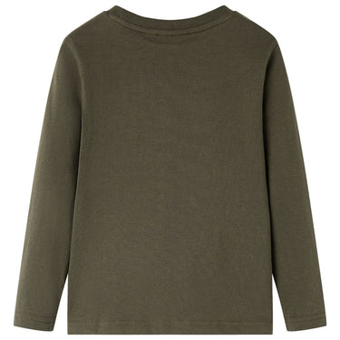 Vidaxl kindershirt met lange mouwen 92 kakikleurig
