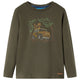 Vidaxl kindershirt met lange mouwen 116 kakikleurig