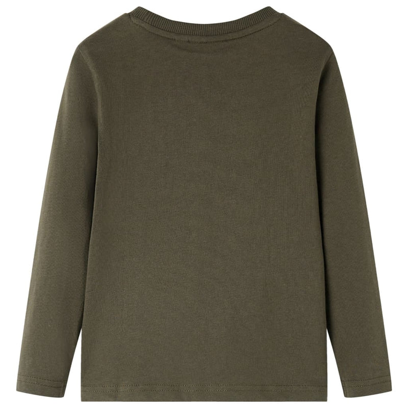 Load image into Gallery viewer, Vidaxl kindershirt met lange mouwen 116 kakikleurig
