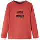 Vidaxl kindershirt met lange mouwen 128 roodbruin