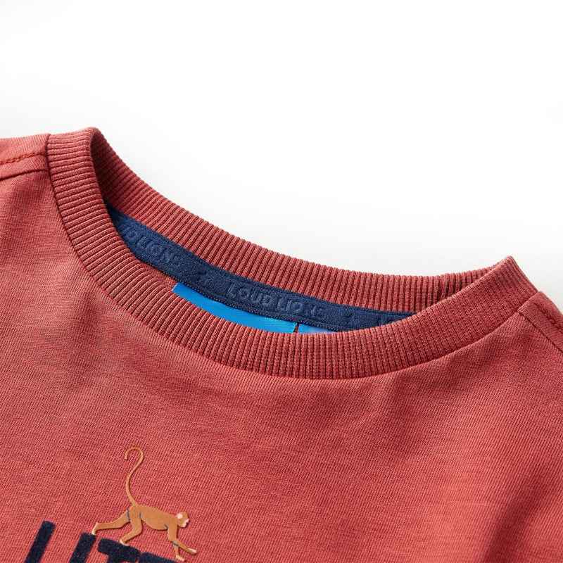 Load image into Gallery viewer, Vidaxl kindershirt met lange mouwen 140 roodbruin
