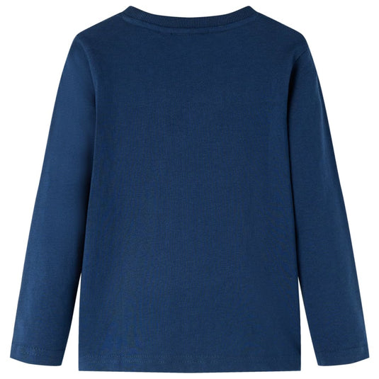 Vidaxl kindershirt met lange mouwen 104 marineblauw