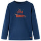 Vidaxl kindershirt met lange mouwen 128 marineblauw