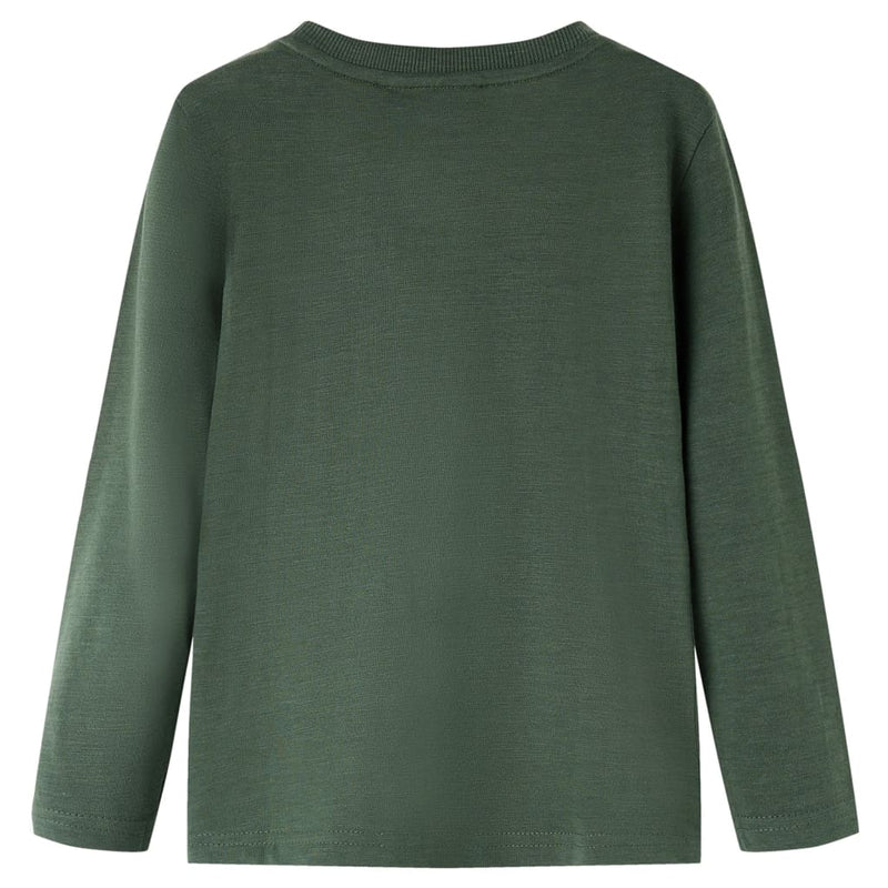 Load image into Gallery viewer, VidaXL Kindershirt met lange mouwen 140 donkergroen
