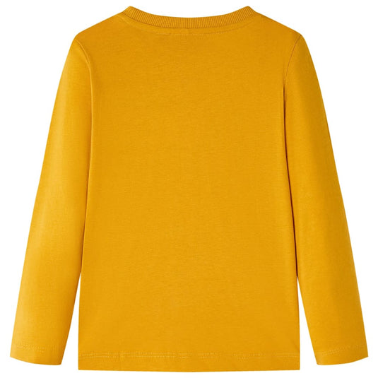 Vidaxl kindershirt met lange mouwen 104 okerkleurig