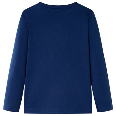Vidaxl kindershirt met lange mouwen 104 marineblauw