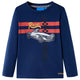 Vidaxl kindershirt met lange mouwen 128 marineblauw