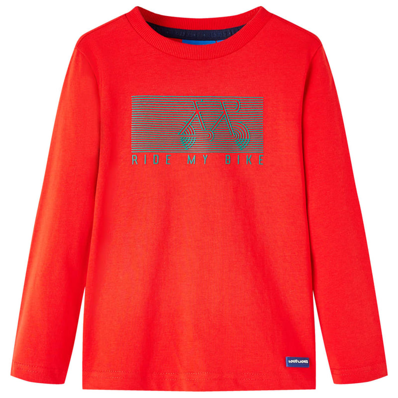 Load image into Gallery viewer, VidaXL Kindershirt met lange mouwen 128 rood
