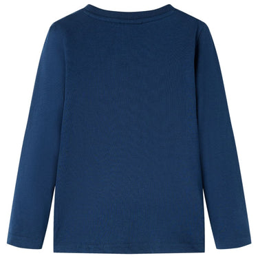 Vidaxl kindershirt met lange mouwen 92 marineblauw