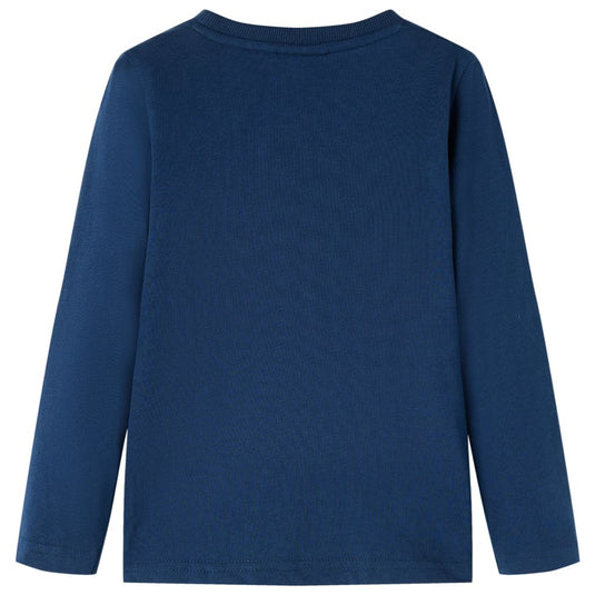 Vidaxl kindershirt met lange mouwen 116 marineblauw