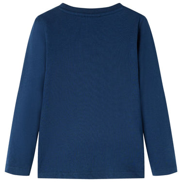 Vidaxl kindershirt met lange mouwen 128 marineblauw