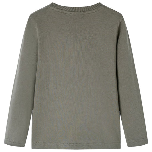 Vidaxl kindershirt met lange mouwen 104 kakikleurig