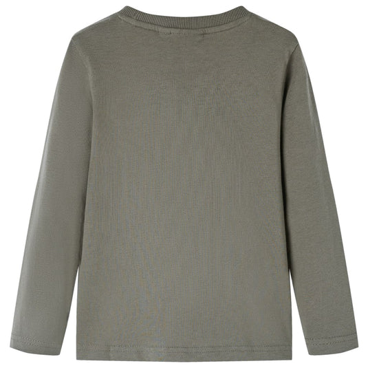 Vidaxl kindershirt met lange mouwen 128 kakikleurig