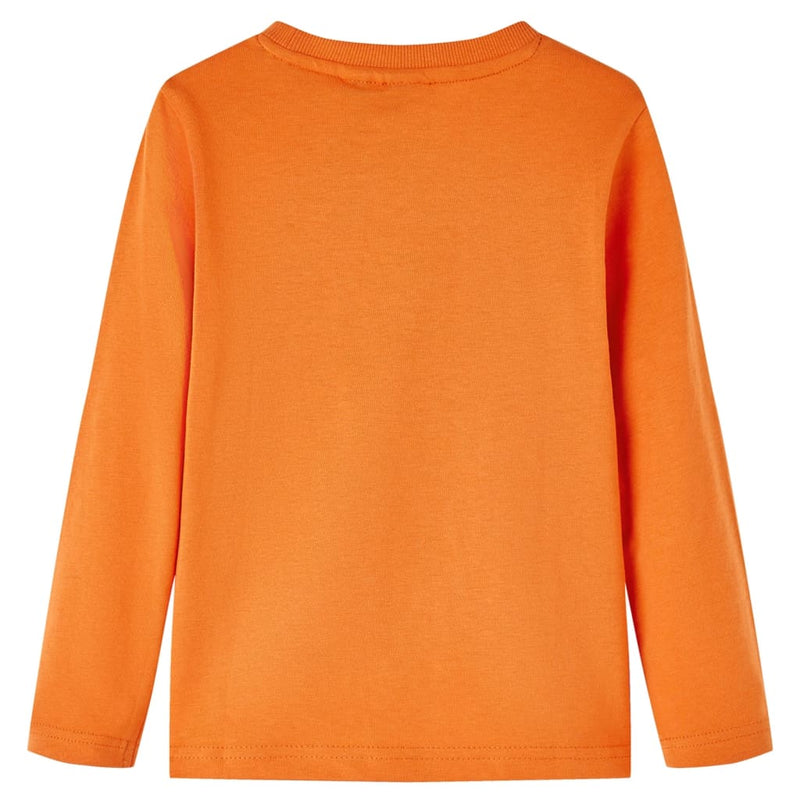 Load image into Gallery viewer, Vidaxl kindershirt met lange mouwen 128 donkeroranje
