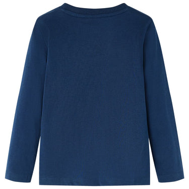 Vidaxl kindershirt met lange mouwen 92 marineblauw