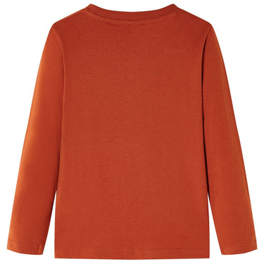 Vidaxl kindershirt met lange mouwen 116 lichtroestkleurig
