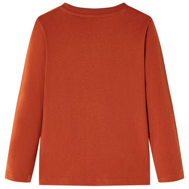 Vidaxl kindershirt met lange mouwen 140 lichtroestkleurig