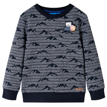 Vidaxl kindertrui 92 gemêleerd marineblauw