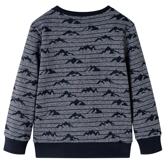 Vidaxl kindertrui 92 gemêleerd marineblauw