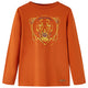 VidaXL Kindershirt met lange mouwen 92 lichtroestkleurig