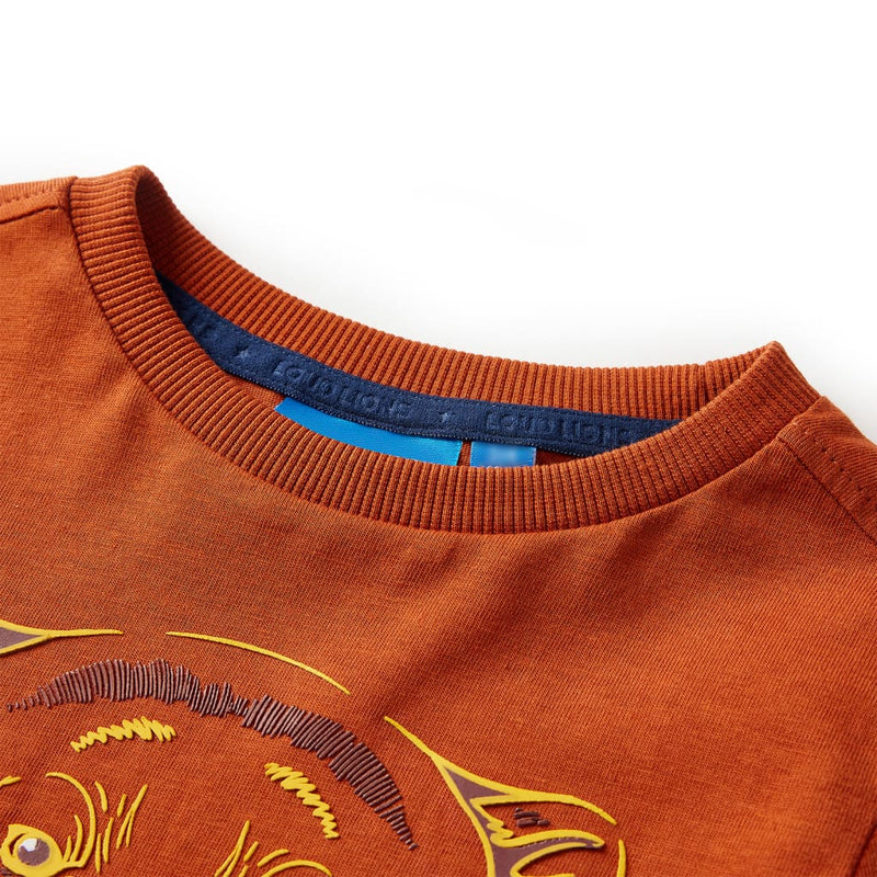 Load image into Gallery viewer, Vidaxl kindershirt met lange mouwen 116 lichtroestkleurig

