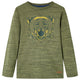 Vidaxl kindershirt met lange mouwen 104 gemêleerd kakikleurig
