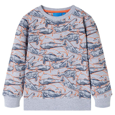 Vidaxl kindertrui 104 gemêleerd grijs