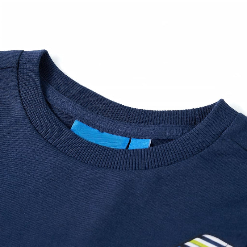Load image into Gallery viewer, VidaXL Kindershirt met lange mouwen 116 marineblauw
