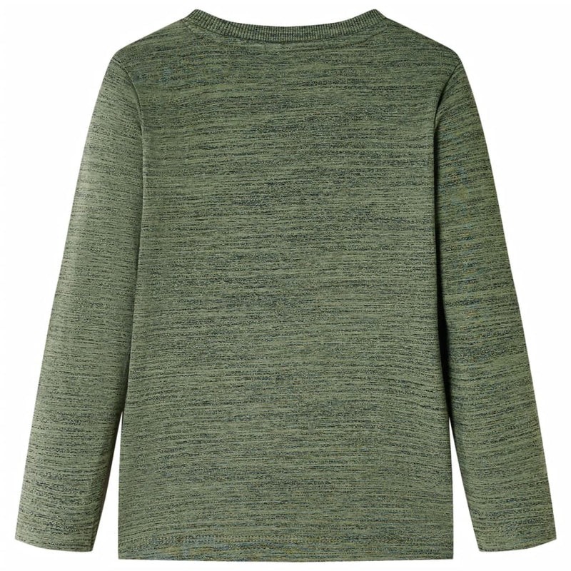 Load image into Gallery viewer, VidaXL Kindershirt met lange mouwen 92 gemêleerd kakikleurig
