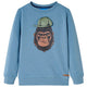 Vidaxl kindertrui 128 middelblauw