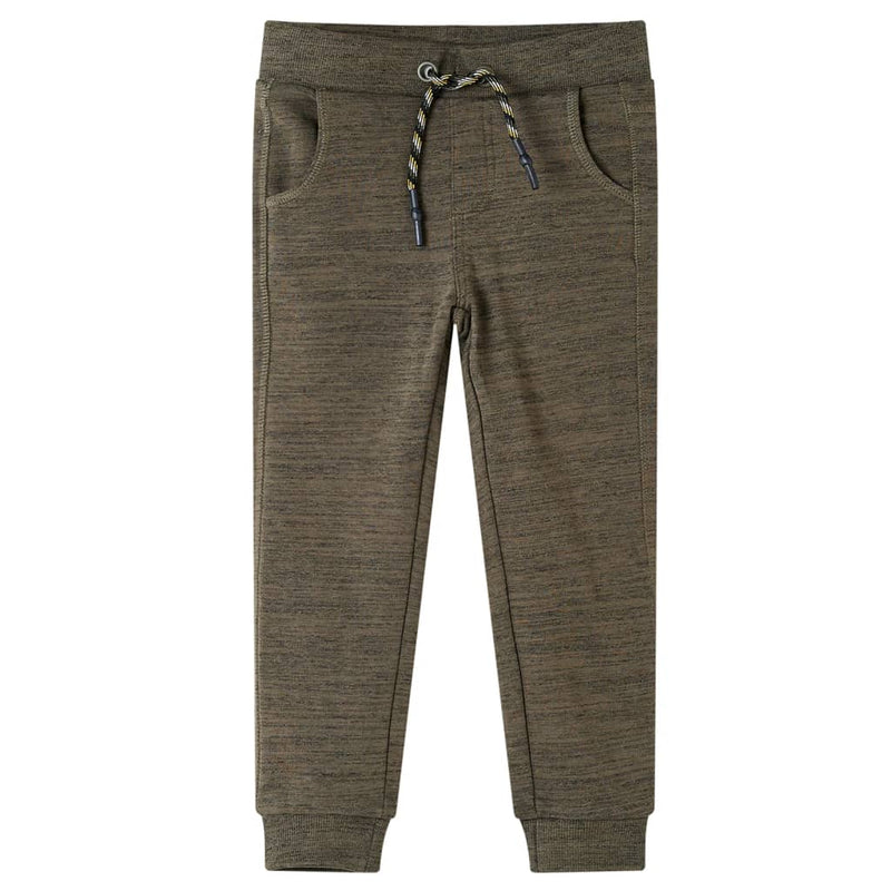 Load image into Gallery viewer, Vidaxl kinderjoggingbroek 128 gemêleerd donker kaki
