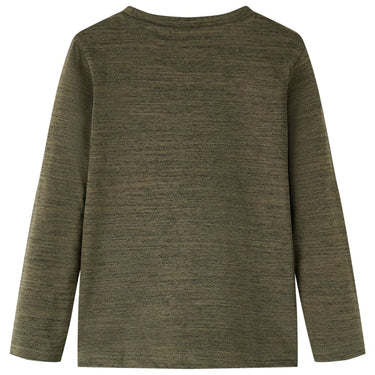Vidaxl kindershirt met lange mouwen 104 gemêleerd kakikleurig