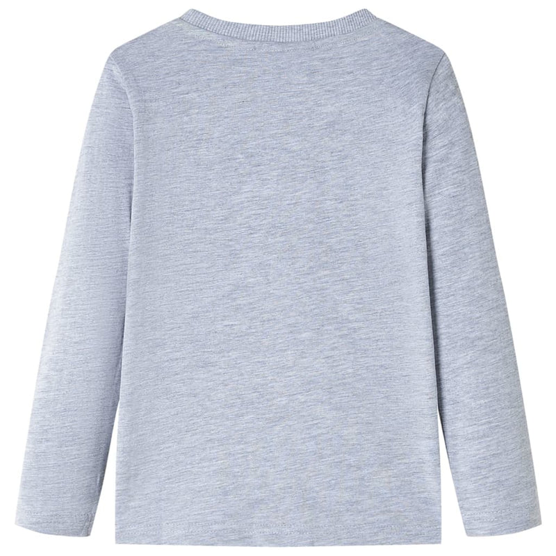 Load image into Gallery viewer, Vidaxl kindershirt met lange mouwen 116 gemêleerd grijs
