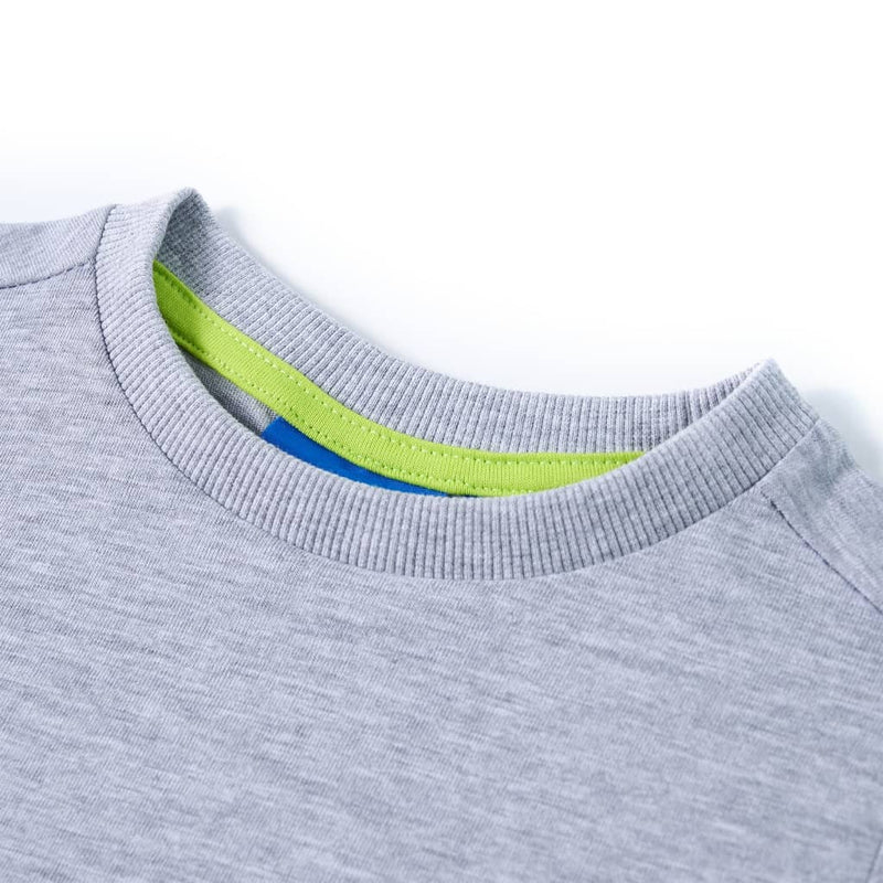 Load image into Gallery viewer, Vidaxl kindershirt met lange mouwen 116 gemêleerd grijs
