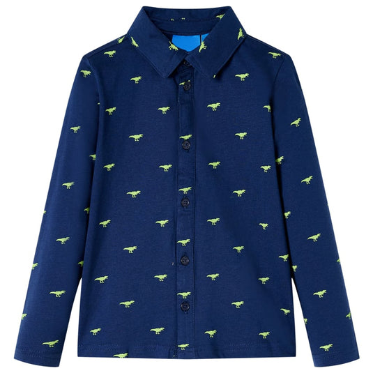Vidaxl kindershirt 104 marineblauw