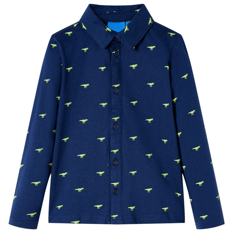Load image into Gallery viewer, VidaXL Kindershirt 116 marineblauw

