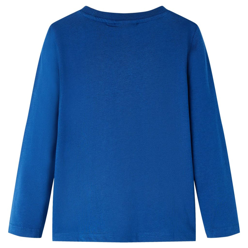 Load image into Gallery viewer, Vidaxl kindershirt met lange mouwen 140 donkerblauw
