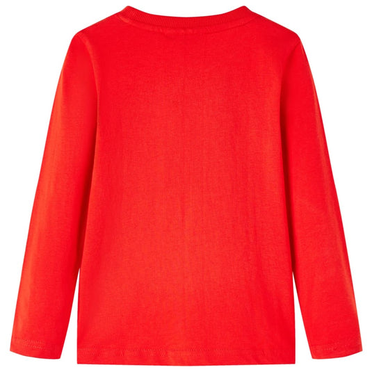 Vidaxl kindershirt met lange mouwen 116 rood